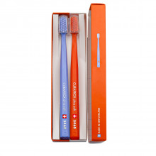 Набор зубных щеток CURAPROX 5460 Ultrasoft Charles Edouard Jeanneret-Gris Orange (оранжевый набор), 2 шт в Краснодаре