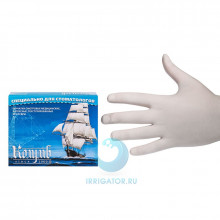 Перчатки смотровые латексные без талька (L) - 100 шт в Краснодаре