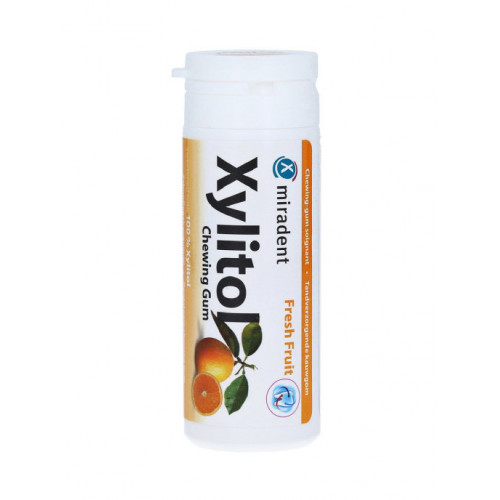 Жевательная резинка Miradent Xylitol со вкусом фруктов, 30 шт