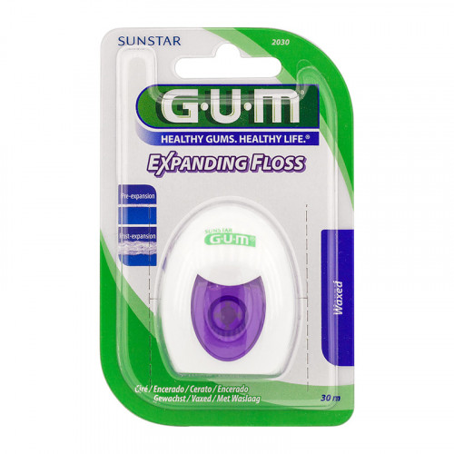 Зубная нить GUM Expanding Floss, 30 м