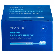 Набор зубных щеток Revyline с нанесенной зубной пастой, 100 шт в Краснодаре