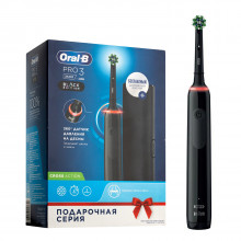 Электрическая зубная щетка Braun Oral-B PRO 3 3500 CrossAction Black Edition D505.513.3X в Краснодаре