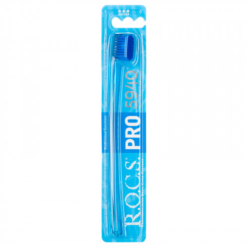 Зубная щетка R.O.C.S.PRO 5940 голубая, мягкая