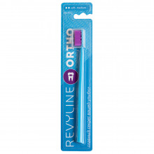 Зубная щетка Revyline SM6000 Ortho голубая - фиолетовая, мягкая в Краснодаре