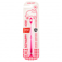 Зубная щетка Splat Junior So Happy 4200 розовая, ultrasoft в Краснодаре