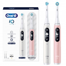 Электрическая зубная щетка Braun Oral-B IO Series 6 DUO, White Alabaster и Light Rose в Краснодаре