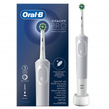 Электрическая зубная щетка Braun Oral-B Vitality Pro Protect X Clean Cross Action, White в Краснодаре