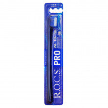 Зубная щетка R.O.C.S. PRO Whitening, medium, синяя в Краснодаре