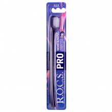 Зубная щетка R.O.C.S. PRO Whitening, medium, фиолетовая в Краснодаре