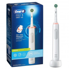 Электрическая зубная щетка Braun Oral-B PRO 3 3000 CrossAction D505.513.3, белая в Краснодаре