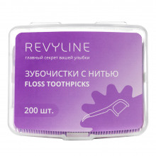 Зубочистка с нитью, флосстик Revyline, 200 шт. в Краснодаре