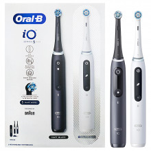 Электрическая зубная щетка Braun Oral-B IO Series 5 DUO, Black and White в Краснодаре
