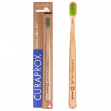 Зубная щетка Curaprox CS wood 4400 ultra soft, салатовая