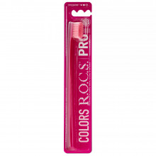 Зубная щетка R.O.C.S. PRO Colors розовая, medium в Краснодаре