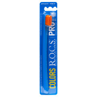 Зубная щетка R.O.C.S. PRO Colors синяя/оранжевая, medium в Краснодаре