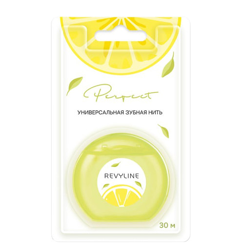 Зубная нить Revyline Perfect, лимон и мята, 30 м Зубная нить Revyline Perfect, лимон и мята, 30 м