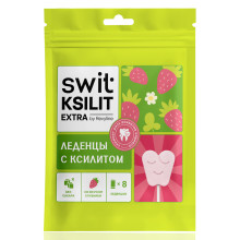 Леденцы на палочке Swit by Revyline Ksilit Extra Клубника, 8 шт. в Краснодаре