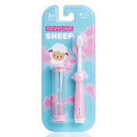 Детская зубная щетка Revyline Sheep 3+ с песочными часами, розовая в Краснодаре