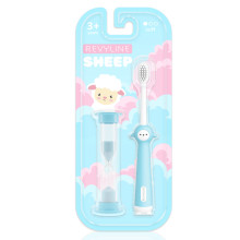 Детская зубная щетка Revyline Sheep 3+ с песочными часами, голубая в Краснодаре
