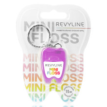 Зубная нить вощеная Revyline floss mini, полиэстер с бамбуковым углем, 15 м, сиреневая в Краснодаре
