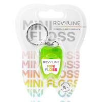 Зубная нить вощеная Revyline floss mini, полиэстер с бамбуковым углем, 15 м, салатовая в Краснодаре