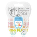 Зубная нить вощеная Revyline floss mini, полиэстер с бамбуковым углем, 15 м, голубая
