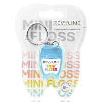 Зубная нить вощеная Revyline floss mini, полиэстер с бамбуковым углем, 15 м, голубая в Краснодаре