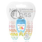 Зубная нить вощеная Revyline floss mini, полиэстер с бамбуковым углем, 15 м, голубая