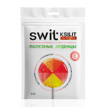 Леденцы на палочке Swit by Revyline Ksilit Mix с витамином С, 8 шт. в Краснодаре