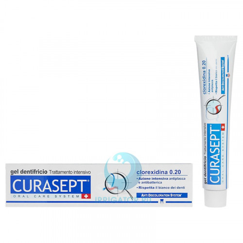 Зубная паста-гель Curasept ADS720 с хлорогексидином 0,20%, 75 мл