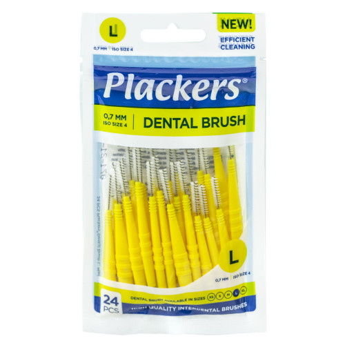 Plackers Dental Brush L Межзубные ершики 0,7 мм (32 шт.)