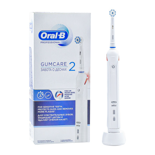 Электрическая зубная щетка Braun Oral-B Pro 2 GUMCARE, для чувствительных зубов и десен