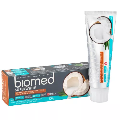 Зубная паста Splat Biomed Superwhite / Супервайт, 100 г Зубная паста Splat Biomed Superwhite / Супервайт, 100 г