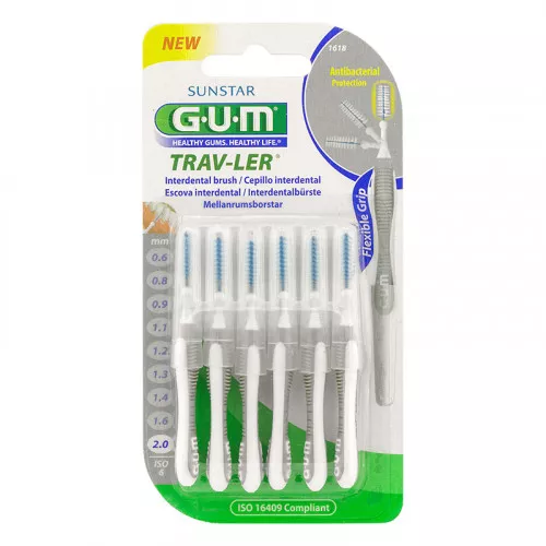 Ершики GUM TRAV-LER №6 2,0 мм, 6 шт Ершики GUM TRAV-LER №6 2,0 мм, 6 шт