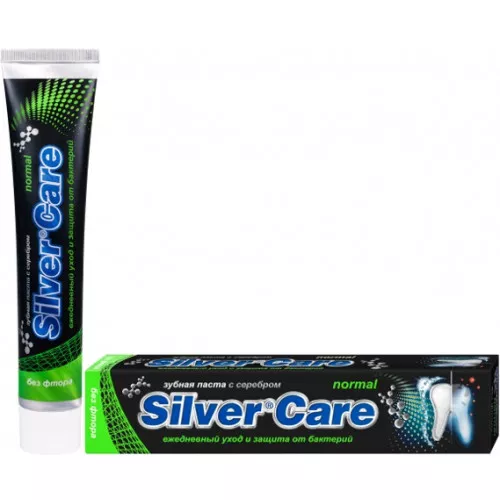 Зубная паста Silver Care - Normal без фтора, 75 мл Зубная паста Silver Care - Normal без фтора, 75 мл