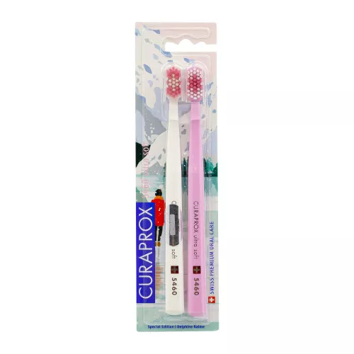 Набор зубных щеток CURAPROX Ultrasoft 5460 Duo Winter 1, 2 шт. Набор зубных щеток CURAPROX Ultrasoft 5460 Duo Winter 1, 2 шт.