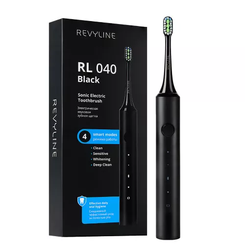 Электрическая звуковая щетка Revyline RL 040, Black Электрическая звуковая щетка Revyline RL 040, Black