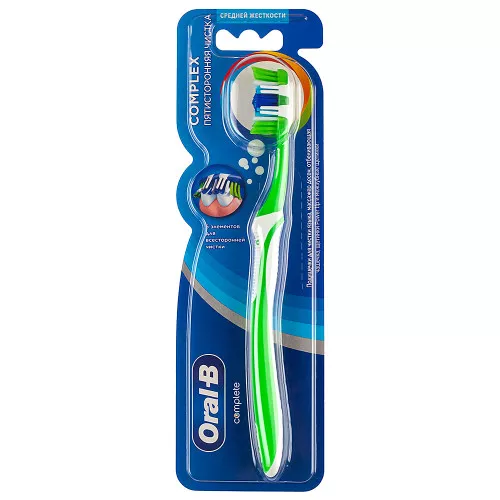 Зубная щетка Oral-B Complete Complex Пятисторонняя чистка, medium Зубная щетка Oral-B Complete Complex Пятисторонняя чистка, medium