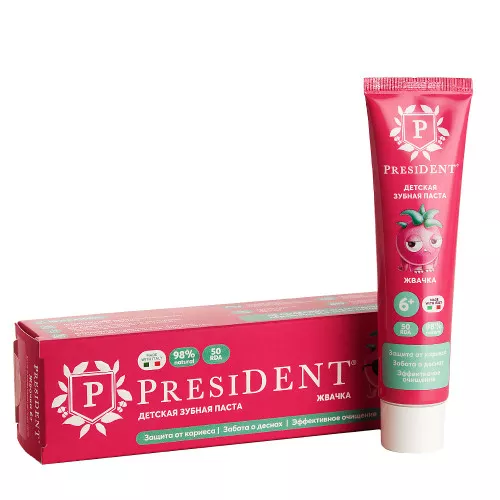 Зубная паста PresiDENT Жвачка 6+, 50 г Зубная паста PresiDENT Жвачка 6+, 50 г