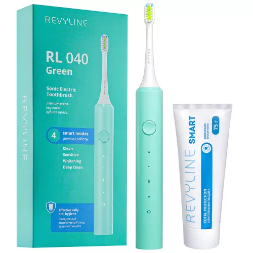 Набор Revyline RL 040 зеленая + Зубная паста Revyline Smart, 75 г Набор Revyline RL 040 зеленая + Зубная паста Revyline Smart, 75 г