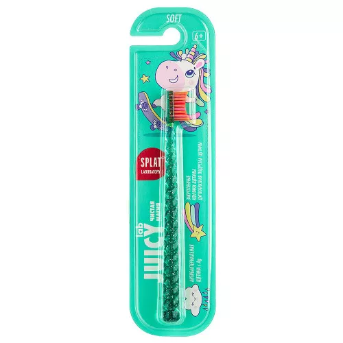 Зубная щетка Splat Junior чистая магия,зеленая soft 