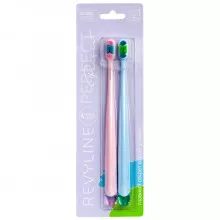 Набор зубных щеток Revyline Perfect 10000 DUO, Pink + Light Blue в Краснодаре