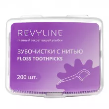 Зубочистка с нитью, флосстик Revyline, 200 шт. в Краснодаре