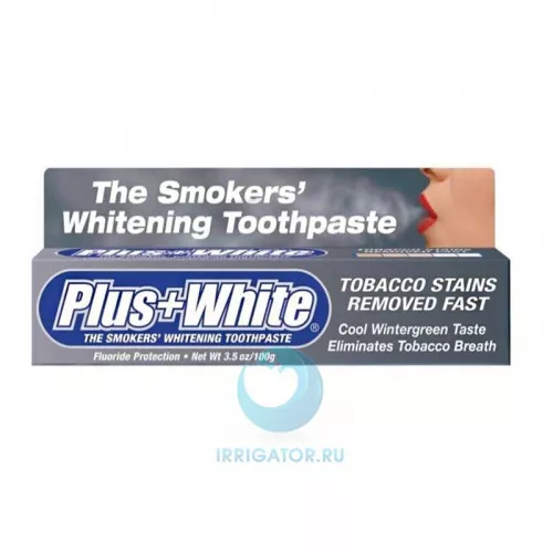 Plus White The Smokers для курильщиков зубная паста 100 мл