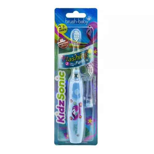Детская электрическая звуковая зубная щетка Brush Baby KidzSonic Flamingo BRB193 (3-6 лет) Детская электрическая звуковая зубная щетка Brush Baby KidzSonic Flamingo BRB193 (3-6 лет)