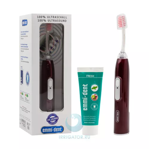 Ультразвуковая зубная щетка Emmi-Dent 6 Professional Red NEW (красный металлик) Ультразвуковая зубная щетка Emmi-Dent 6 Professional Red NEW (красный металлик)